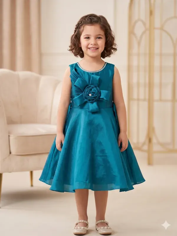 Elegant Party Wear Flared Dress for Girls