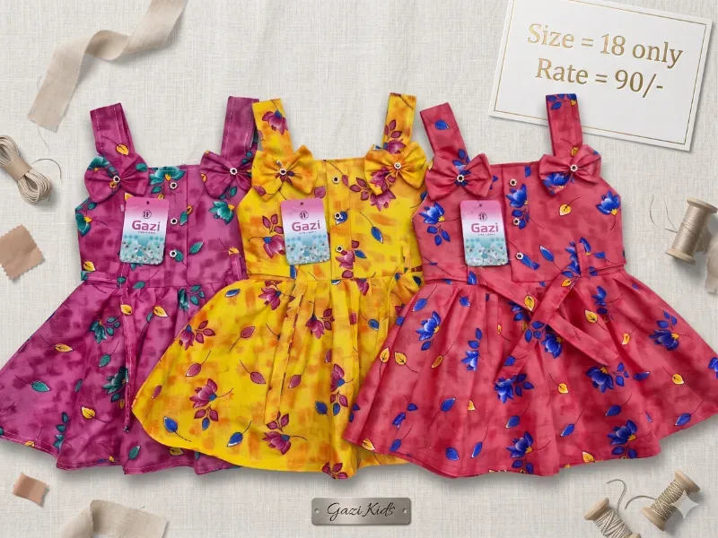 Girls Trendy Multicolor Floral Printed Fit & Flare Sleeveless Dress