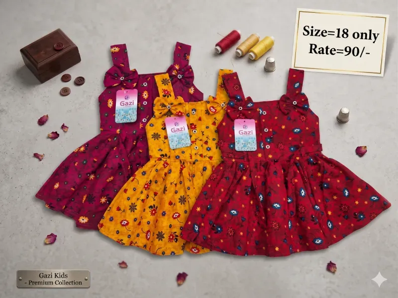 Girls Trendy Multicolor Floral Printed Fit & Flare Sleeveless Dress