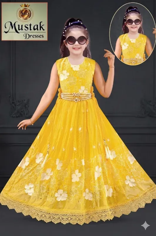 Sunshine Bloom Girls Party Gown