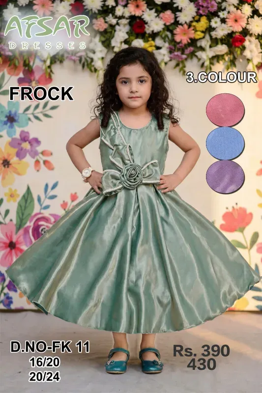 Girls Princess Party Wear Fit & Flare Frock