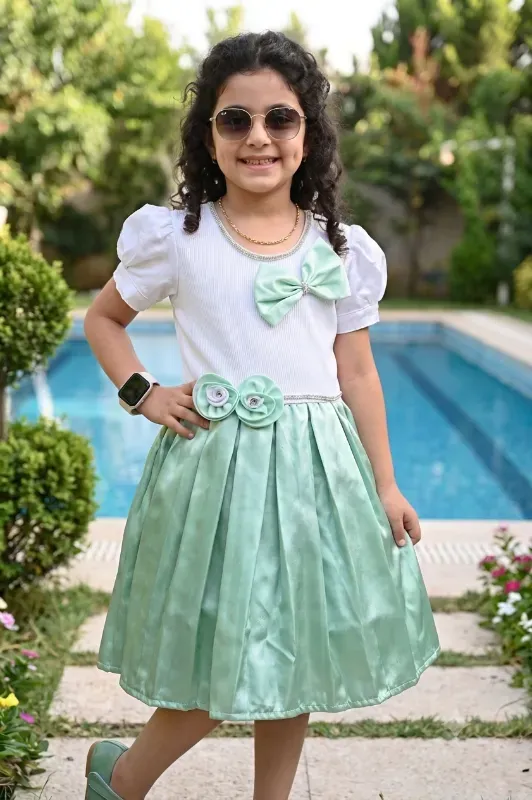 Girls Party Wear Fit & Flare Dress (Available in 6 Colors)