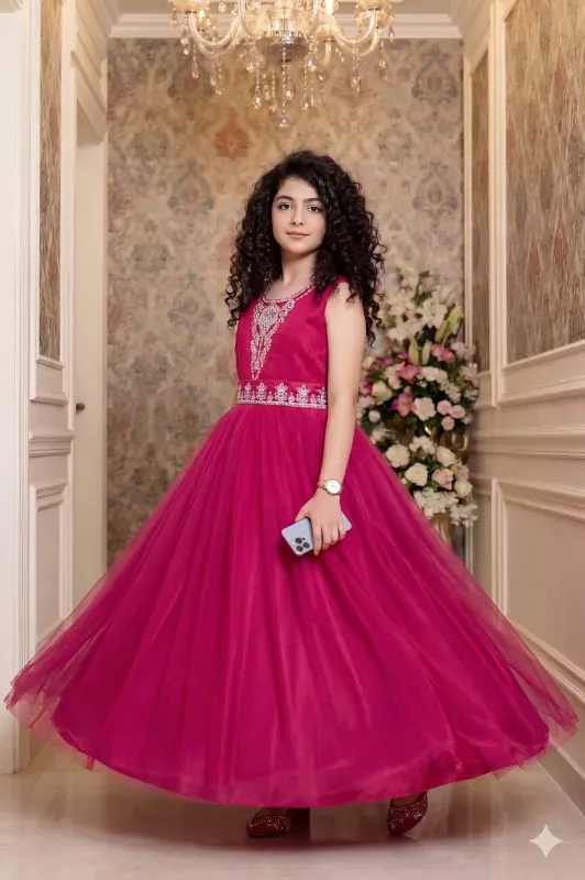 Girls Princess Party Gown